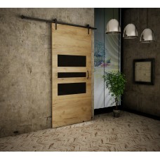 Istabas bīdāmās durvis RETRO I - Loft, zelta ozols